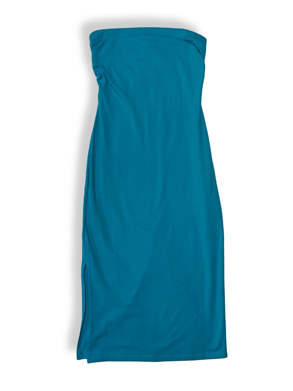 Women’s Strapless Tube Dress in Teal